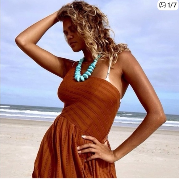 free people movement Other - Free People Beach Penny Tunic Knit Top in Cinnabar